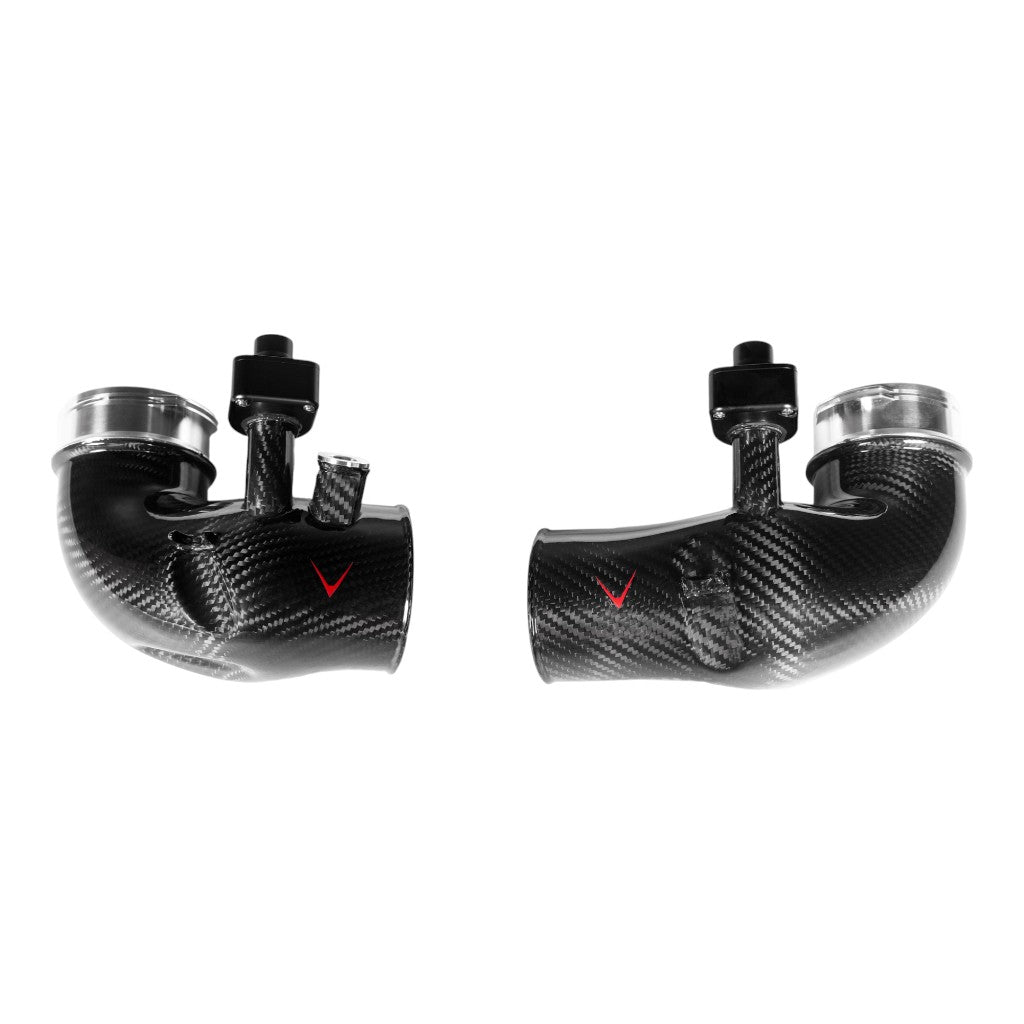 EVENTURI EVE-G9X-CF-CHG Turbo Inlets (Carbon / Gloss Finish) for BMW M5 (G90 / G99) Photo-0 