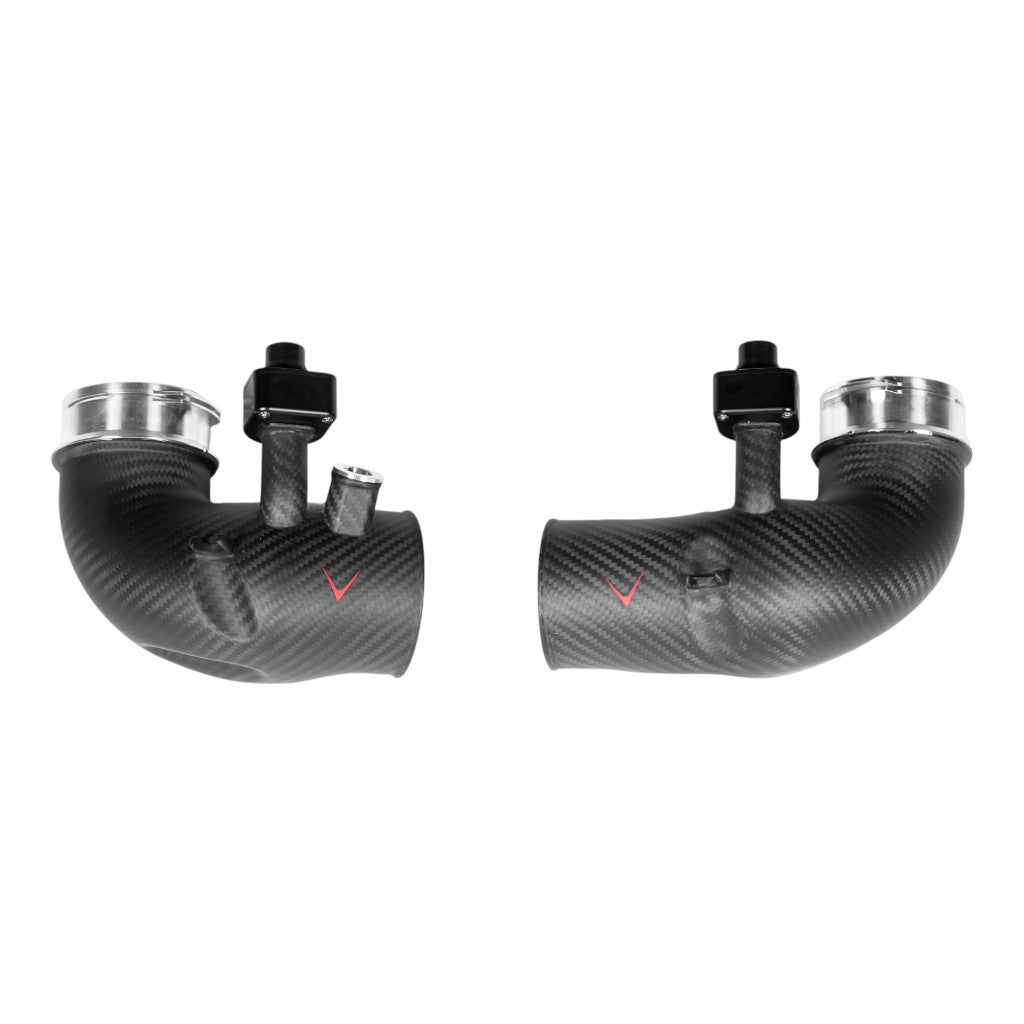 EVENTURI EVE-G9X-CFM-CHG Turbo Inlets (Carbon / Matte Finish) for BMW M5 (G90 / G99) Photo-0 
