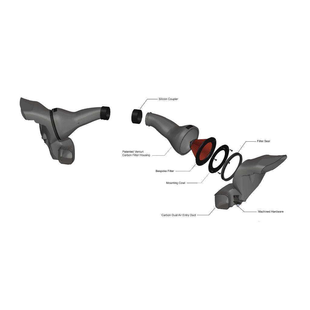 EVENTURI EVE-G9X-CF-INT Air Intake System (Carbon / Gloss) for BMW M5 (G90 / G99) Photo-4 