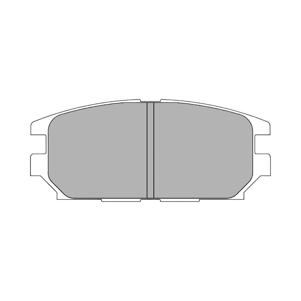 FERODO FCP1280X Rear Brake Pads for MITSUBISHI Lancer Evo VI / VII / Montero / Pajero Photo-0 