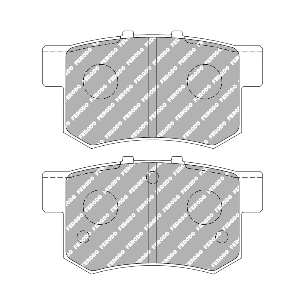 FERODO FCP956W Rear Brake Pads DS1.11 for HONDA Civic 7 Type-R Photo-0 