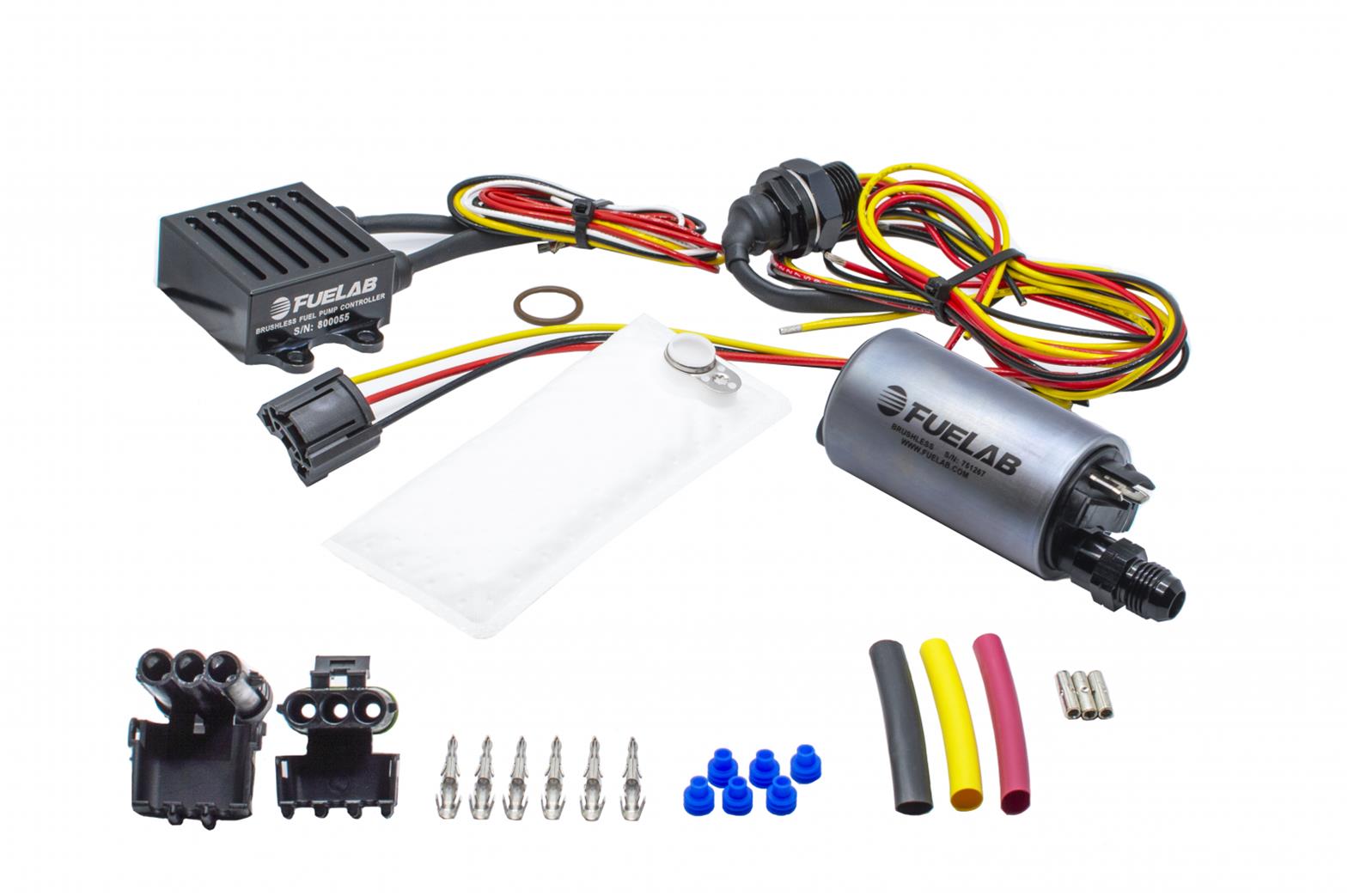 FUELAB 25301 In-Tank Brushless Fuel Pump Kit 350 LPH with -6AN Outlet Photo-0 