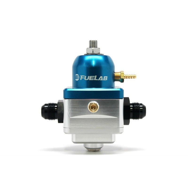 FUELAB 52901-3 Electronic Fuel Pressure Regulator EFI (25-90 psi, 6AN-In, 6AN-Out) Blue Photo-0 