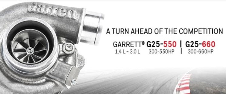 GARRETT 877895-5002S Turbocharger G25-660 Standard A/R 0.49 T25/V-band with Wastegated Photo-1 