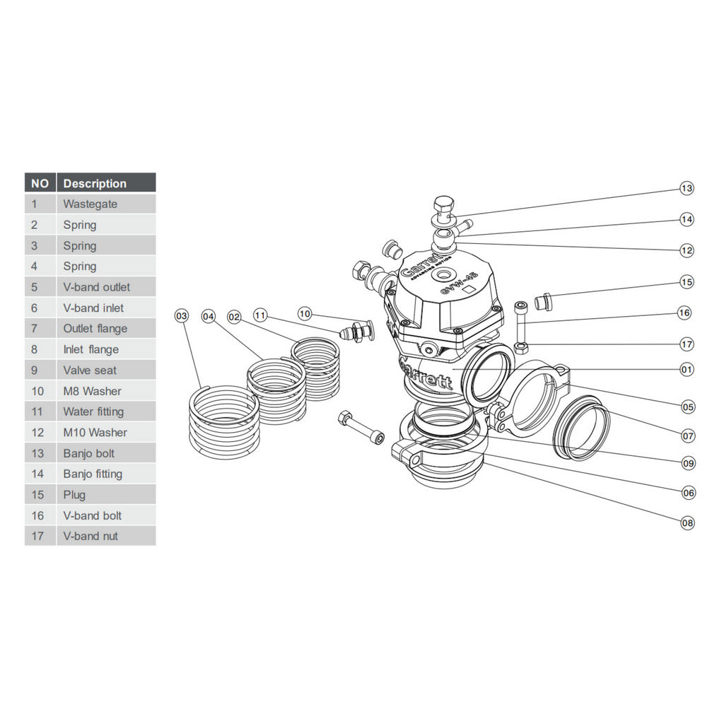 GARRETT 894540-0006 Valve V-band Bolt for GVW-40 / GVW-45 / GVW-50 Photo-1 