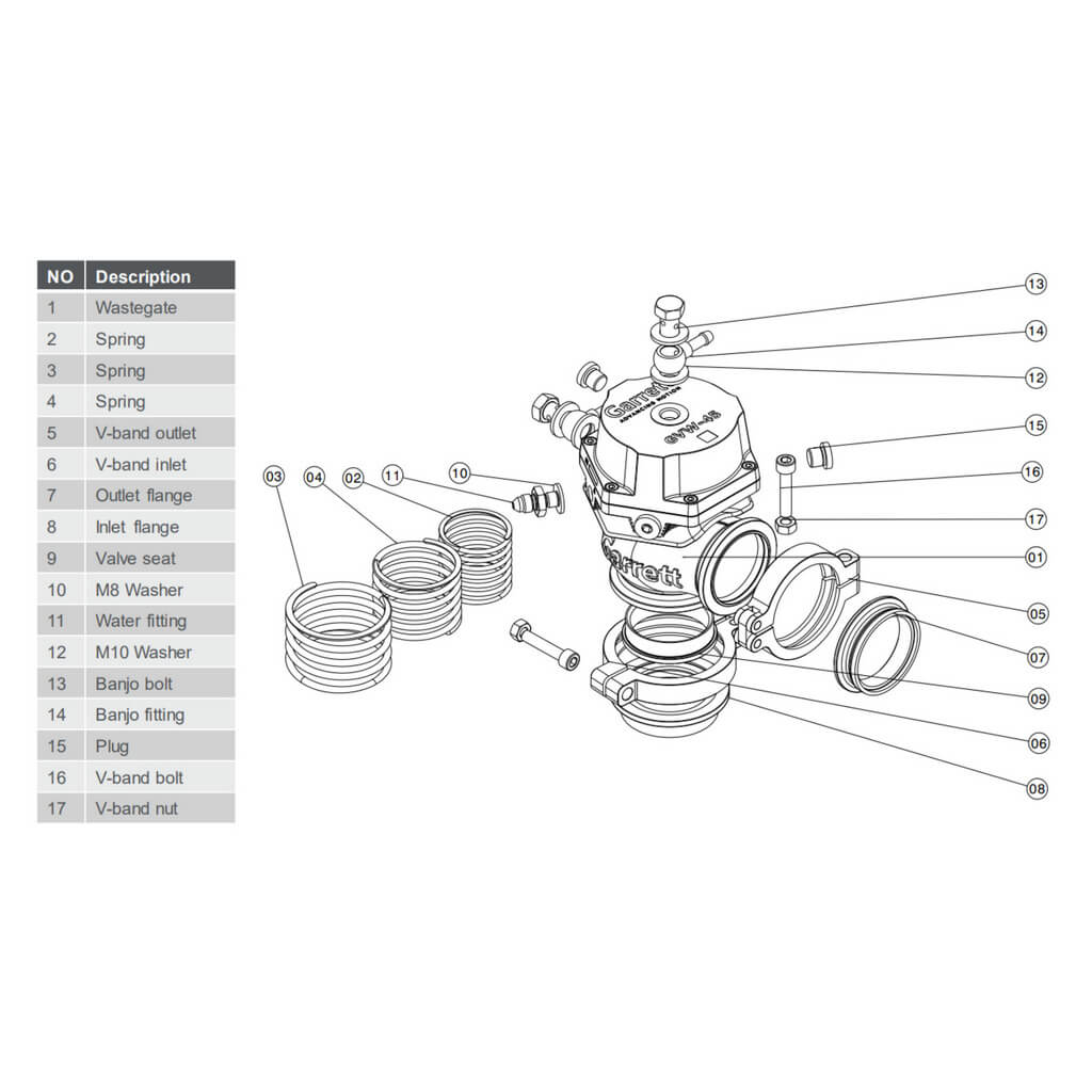 GARRETT 898344-0004 Valve Spring, White for GVW-40 / GVW-45 / GVW-50 Photo-1 