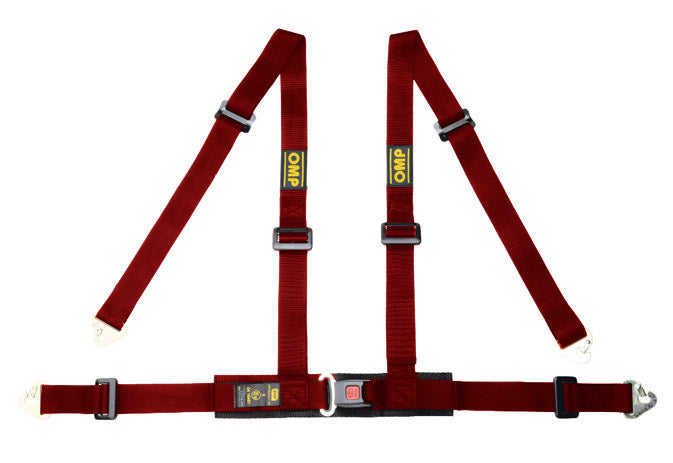 OMP DA0-0507-A01-061 (DA507061) Safety harnesses ROAD 4M, 4 points 2", red Photo-0 