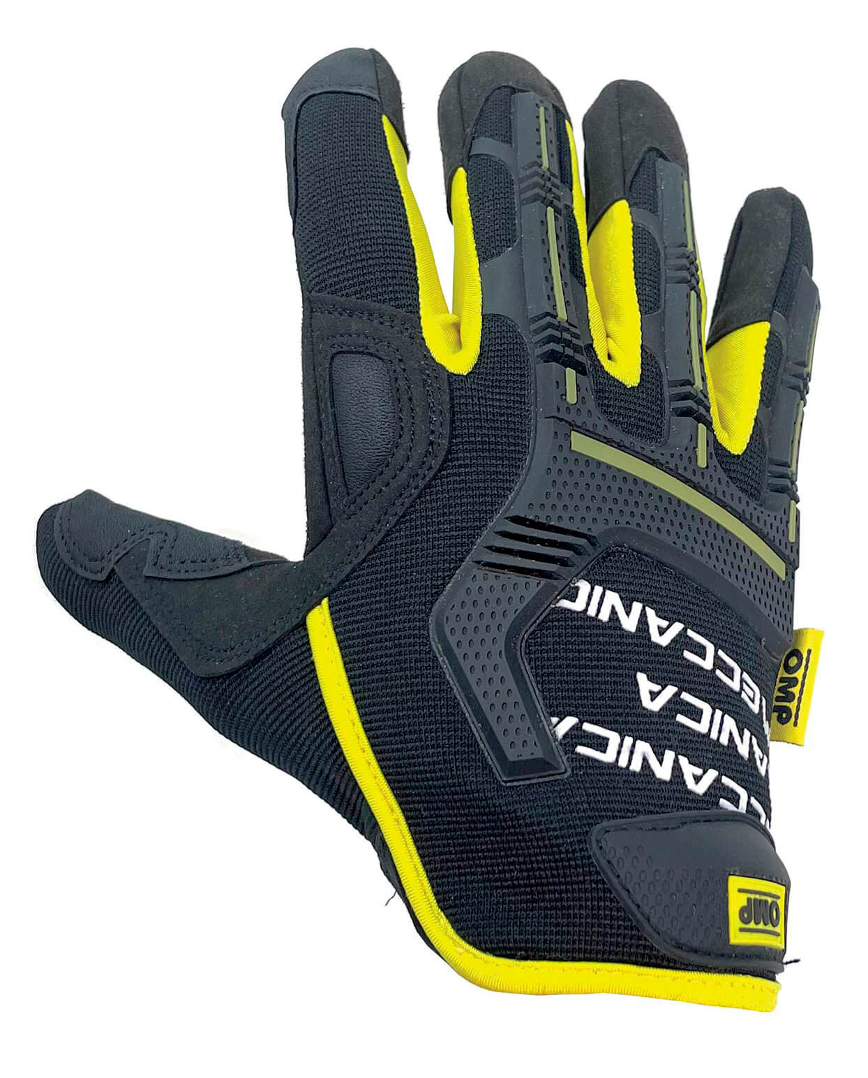 OMP OMPS19111019 Mechanic gloves, black/yellow, size XL Photo-0 