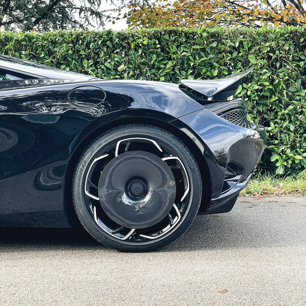 GOLD LEAF ADEVO-MCL750S-MT Wheel Covers Aero Disc EVO (Carbon / Matte) for MCLAREN 750S OEM Wheels Photo-5 