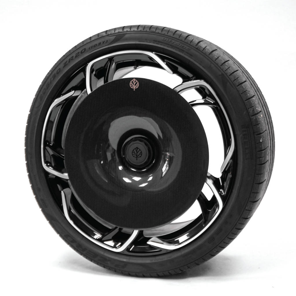 GOLD LEAF ADEVO-MCL750S-MT Wheel Covers Aero Disc EVO (Carbon / Matte) for MCLAREN 750S OEM Wheels Photo-2 