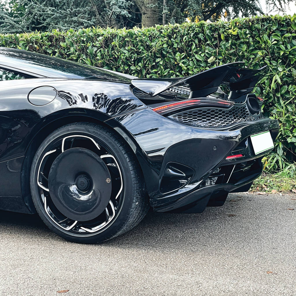 GOLD LEAF ADEVO-MCL750S-MT Wheel Covers Aero Disc EVO (Carbon / Matte) for MCLAREN 750S OEM Wheels Photo-10 