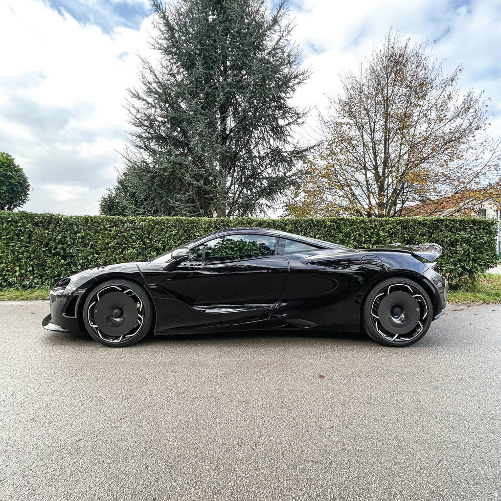 GOLD LEAF ADEVO-MCL750S-MT Wheel Covers Aero Disc EVO (Carbon / Matte) for MCLAREN 750S OEM Wheels Photo-11 