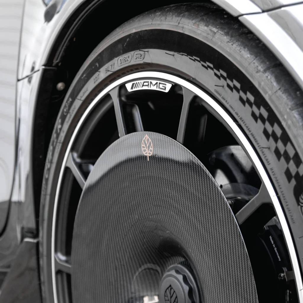 GOLD LEAF ADEVO-AMGGT-MT Wheel Covers Aero Disc EVO (Carbon / Matte) for MERCEDES-AMG GT Black Series OEM Wheels Photo-5 