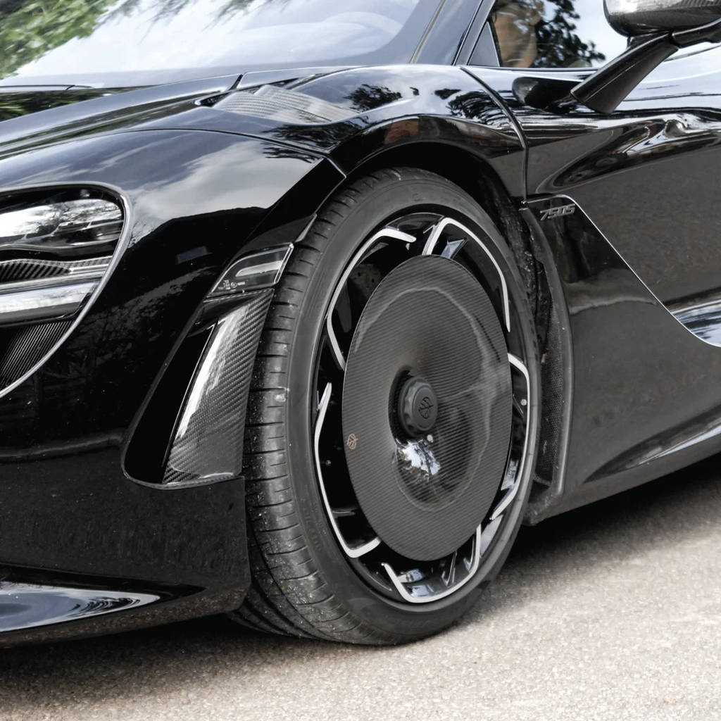 GOLD LEAF TFEVO-MCL750S-GL Wheel Covers Turbo Fan EVO (Carbon / Gloss) for MCLAREN 750S OEM Wheels Photo-10 