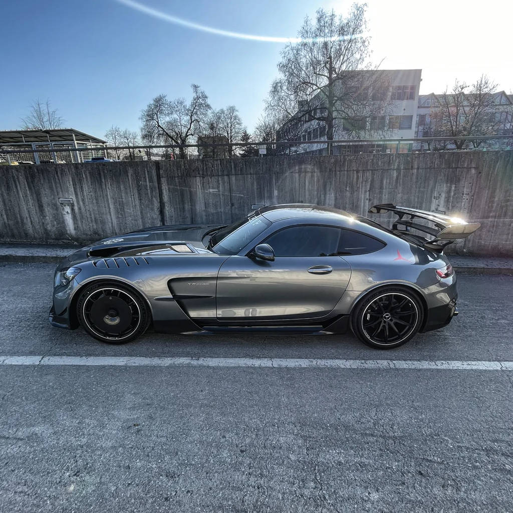 GOLD LEAF TFEVO-AMGGT-MT Wheel Covers Turbo Fan EVO (Carbon / Matte) for MERCEDES-AMG GT Black Series OEM Wheels Photo-4 