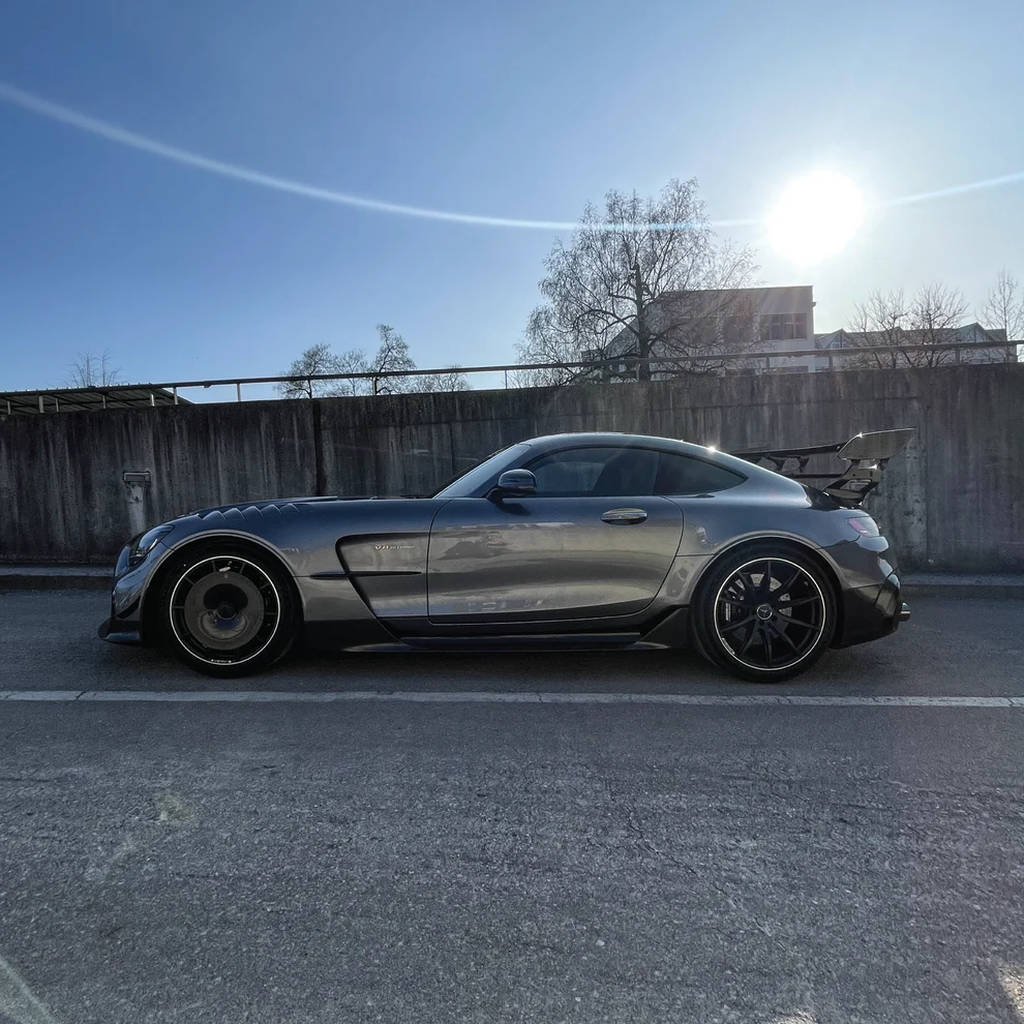 GOLD LEAF TFEVO-AMGGT-MT Wheel Covers Turbo Fan EVO (Carbon / Matte) for MERCEDES-AMG GT Black Series OEM Wheels Photo-6 