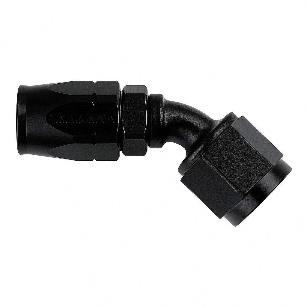 GOODRIDGE 1136-4506BK Fitting AN6 45 Degree, Black Photo-0 