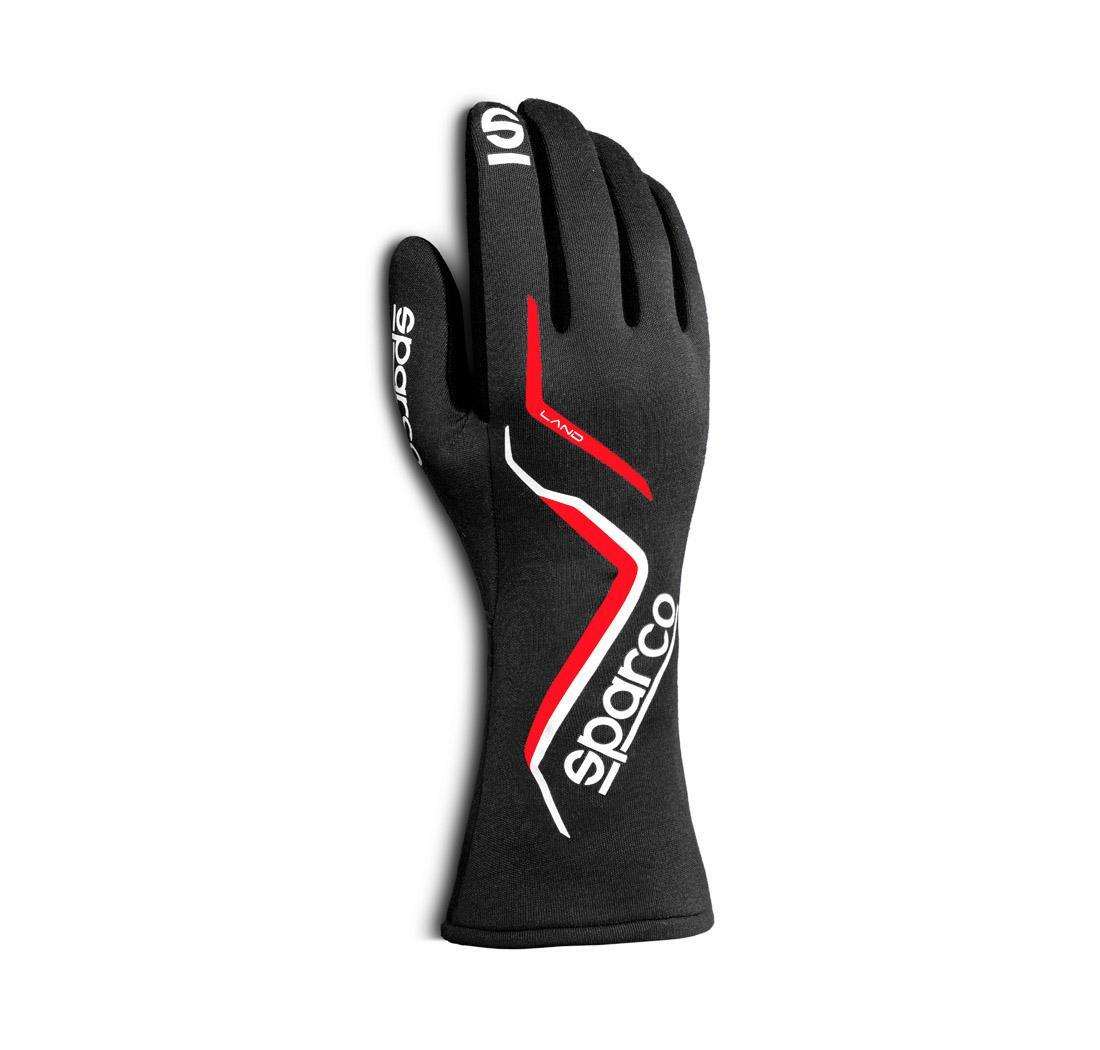 SPARCO 00136306NR LAND 2022 Racing gloves, kids, FIA 8856-2018, black, size 6 Photo-0 