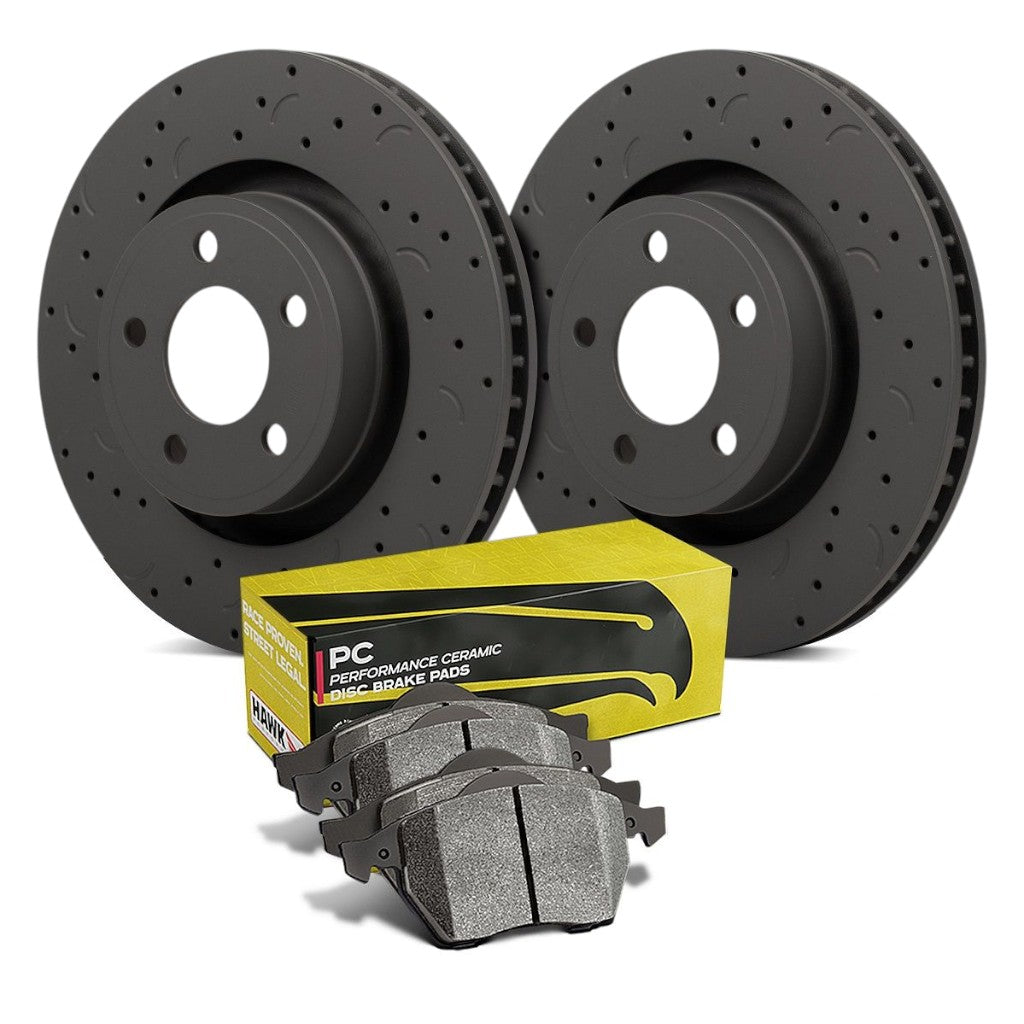HAWK HKC4415.453Z Brake Kit (Rotor Talon C-Drilled/PC Brake Pad) Photo-0 