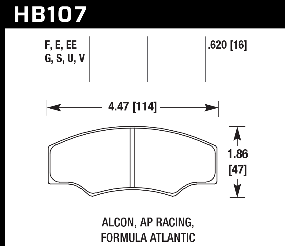 HAWK HB107D.620 Brake Pads ER-1 Endurance Racing Photo-1 