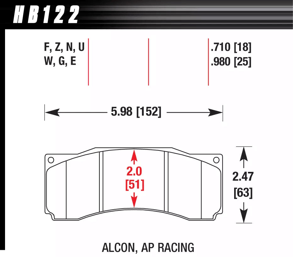 HAWK HB122D.710 Brake Pads ER-1 Endurance Racing Photo-1 