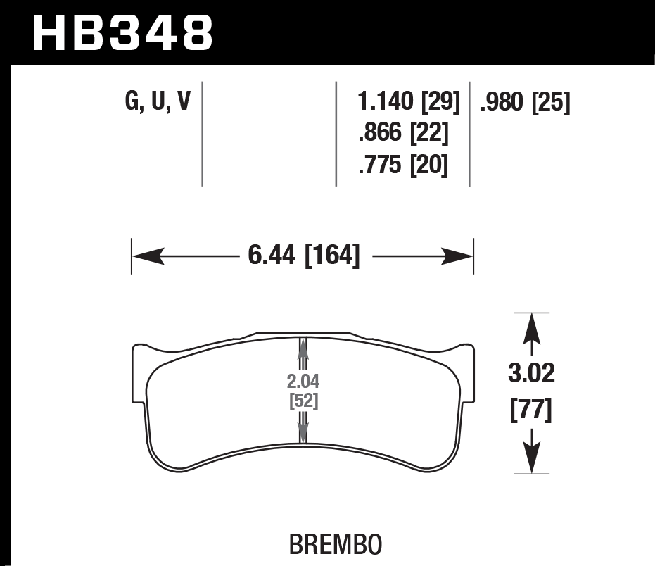 HAWK HB348D1.14 Front Brake Pads ER-1 Endurance Racing Photo-1 