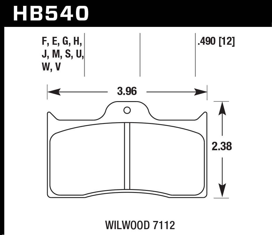 HAWK HB540D.490 Brake Pads ER-1 Endurance Racing Photo-1 