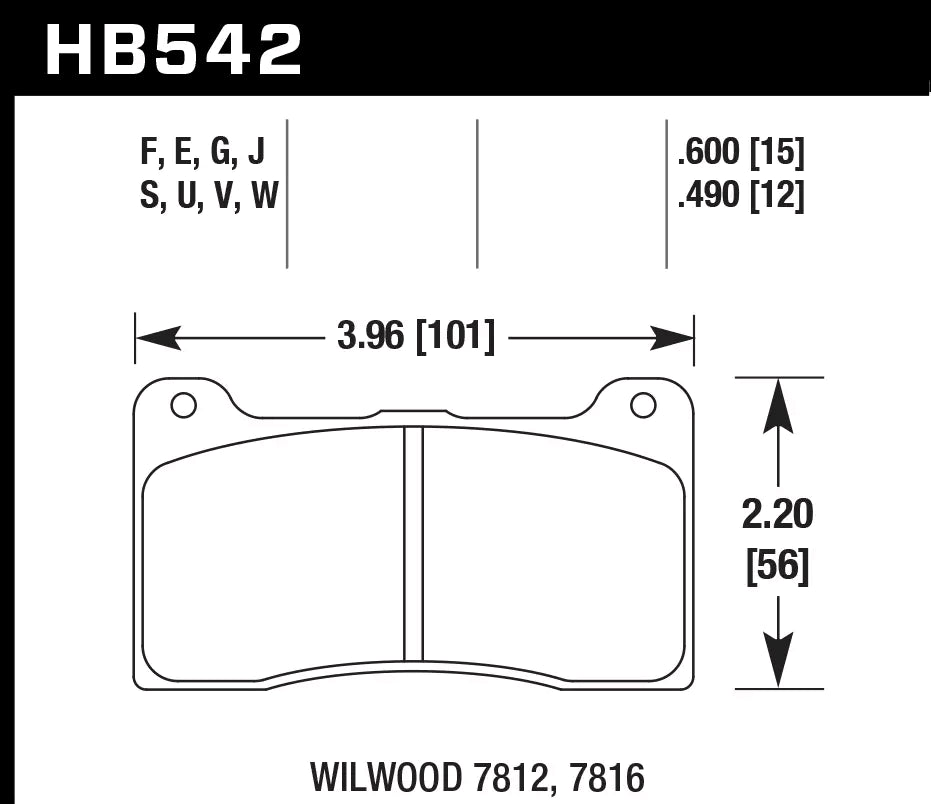 HAWK HB542D.600 Brake Pads ER-1 Endurance Racing Photo-1 