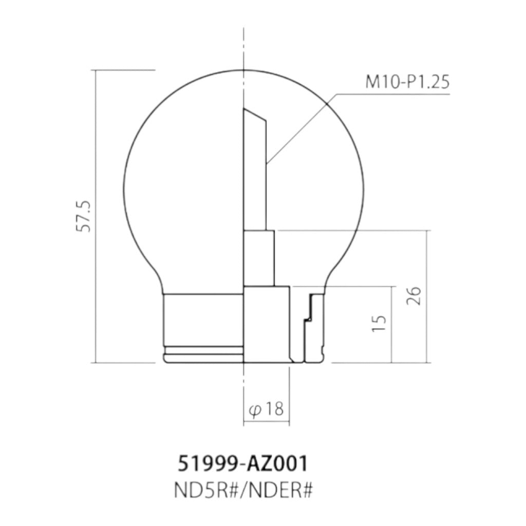HKS 51999-AZ001 Gear Knob (Carbon) for MAZDA MX-5 (ND) Photo-2 