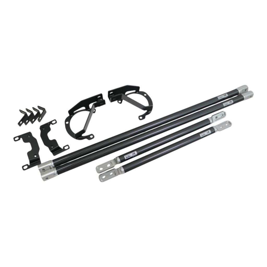 HKS 83001-AT004 Power Brace Kit (Carbon) for SUBARU BRZ (ZD8) / TOYOTA GR86 (ZN8) Photo-0 