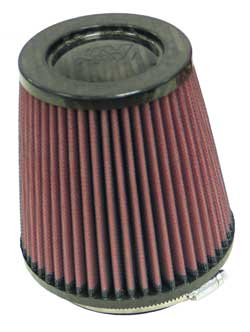 K&N RP-4660 UNIVERSAL Air Filter - CARBON Fiber Top4"FLG, 5-3/8"B, 4"T, 5-1/2"H Photo-0 