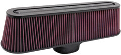 K&N RP-5135 UNIVERSAL Air Filter - CARBON Fiber Top and BaseOVAL FLG; 4-3/16 X 3-5/16, 18-3/4 X 5B, 16-3/4 X 3T, 4-13/16H Photo-0 