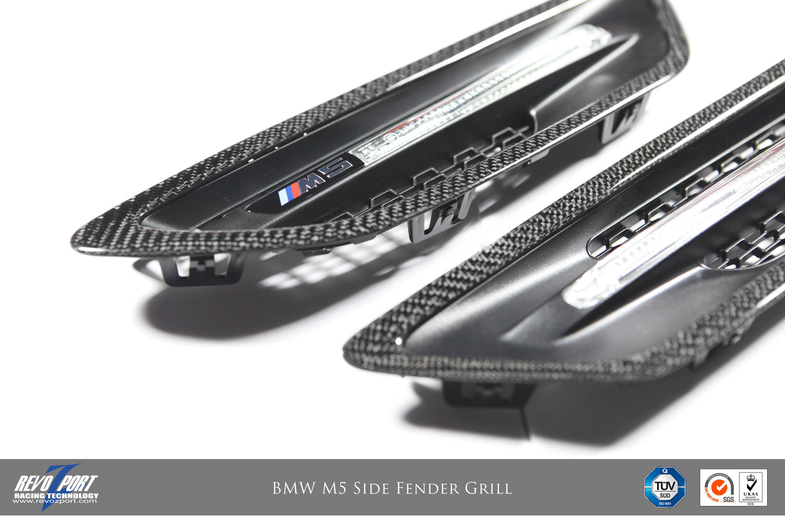 REVOZPORT B F10 2 M05 A410-C Side Fender Carbon Grill BMW F10 M5 Photo-1 