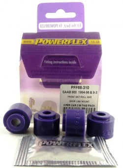 POWERFLEX PFF66-310 x2 Front Anti Roll Bar Drop Link Bushing SAAB 900 Photo-0 