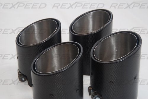 ARD 152496 Exhaust tips for NISSAN R35 GT-R, Z34 370Z (dry carbon) Photo-0 