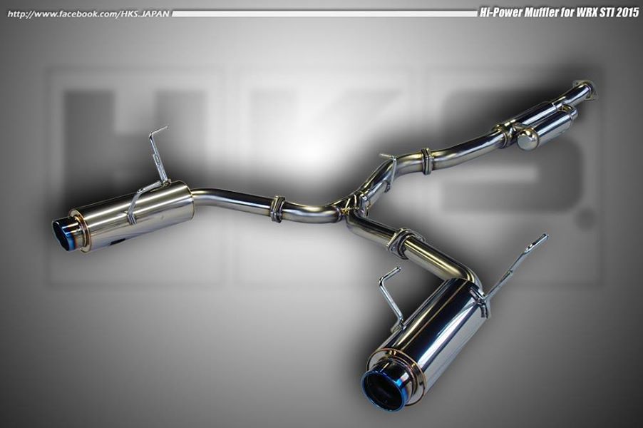 HKS 31006-BF001 Exhaust system HI-POWER MUFFLER SUBARU WRX STI 2014+ Photo-0 