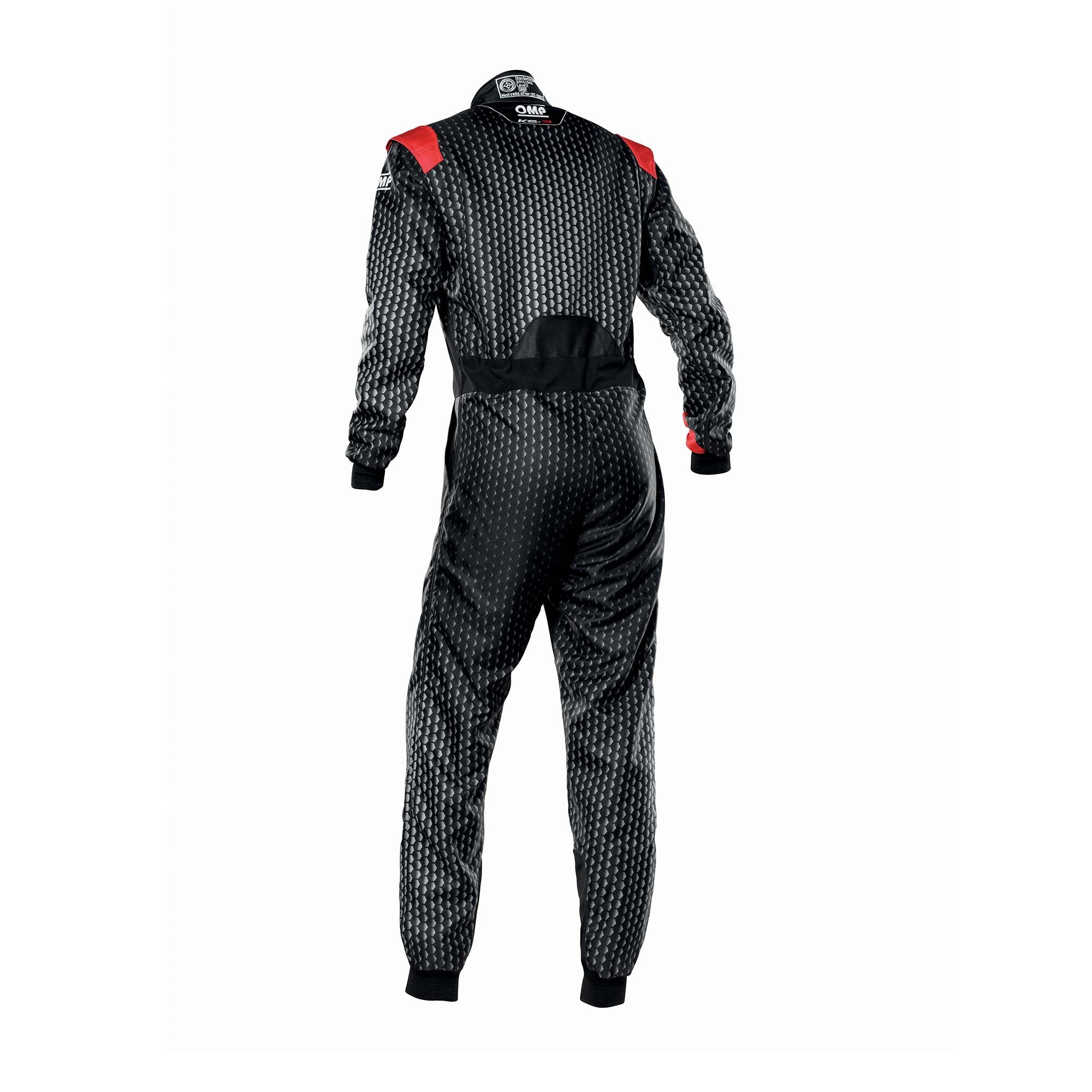 OMP KA0-1730-A01-073-58 KS-3 ART Karting suit, CIK, black/red, size 58 Photo-1 