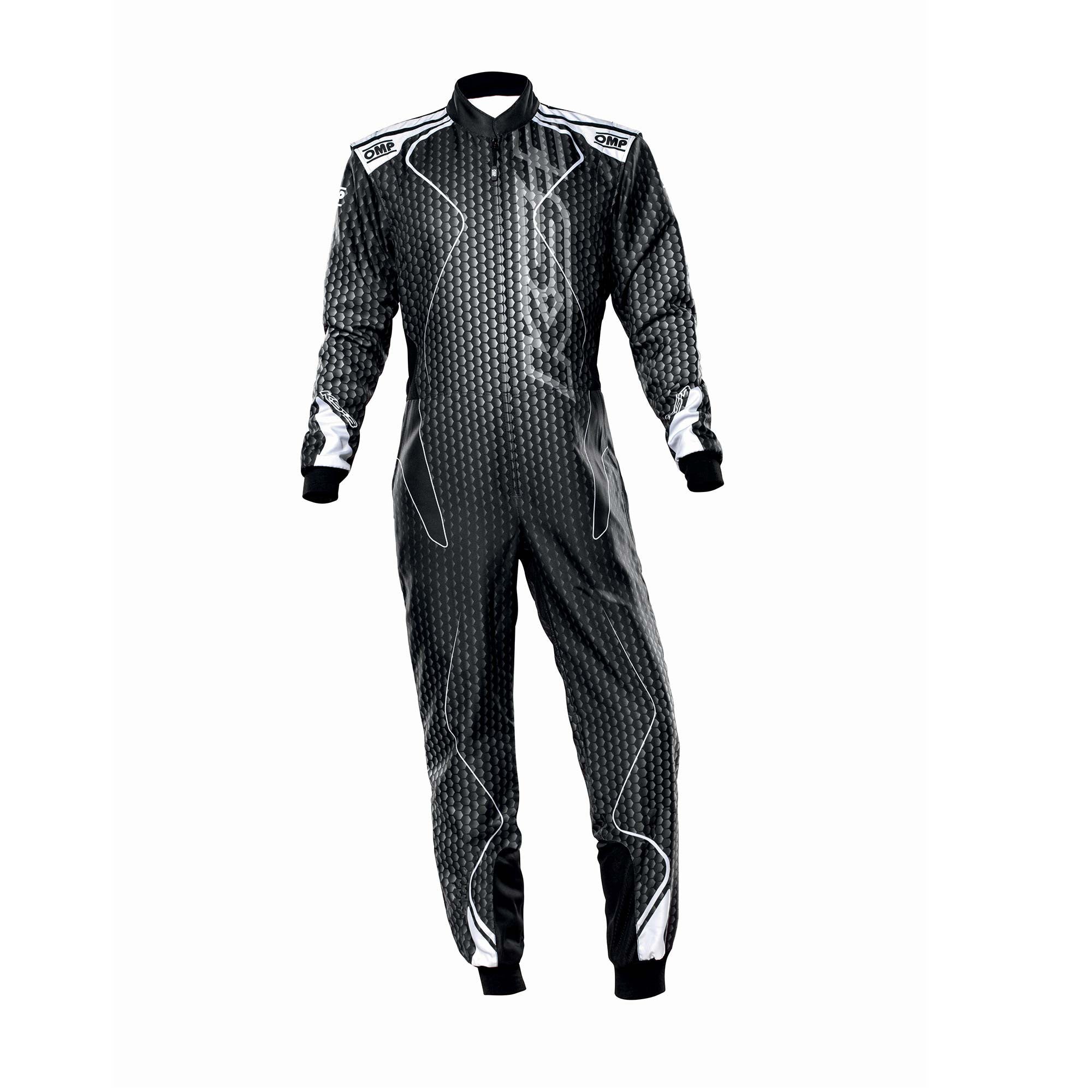 OMP KA0-1730-AK1-171-130 KS-3 ART Karting suit, CIK, children, black/silver, size 130 Photo-0 