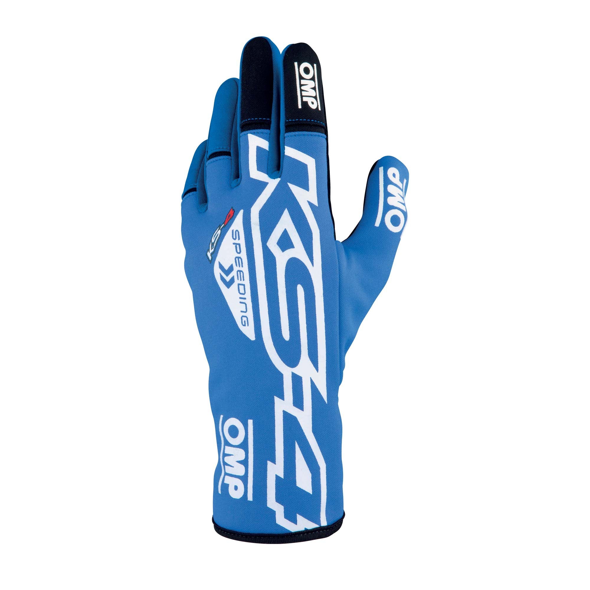 OMP KB0-2750-A01-043-006 KS-4 Gloves my2023 Karting gloves, children, blue/white, size 6 Photo-0 