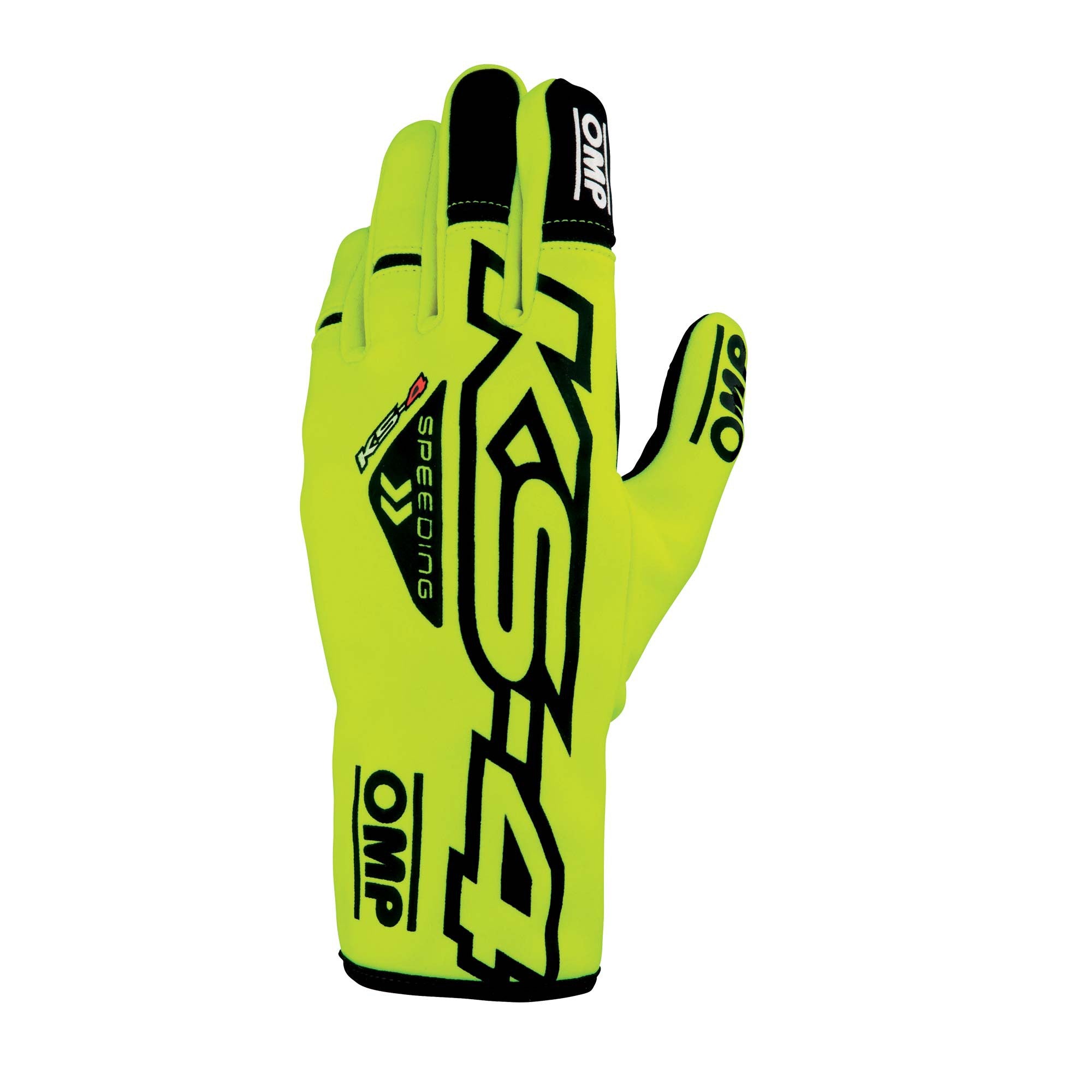 OMP KB0-2750-A01-059-XL KS-4 Gloves my2023 Karting gloves, yellow/black, size XL Photo-0 