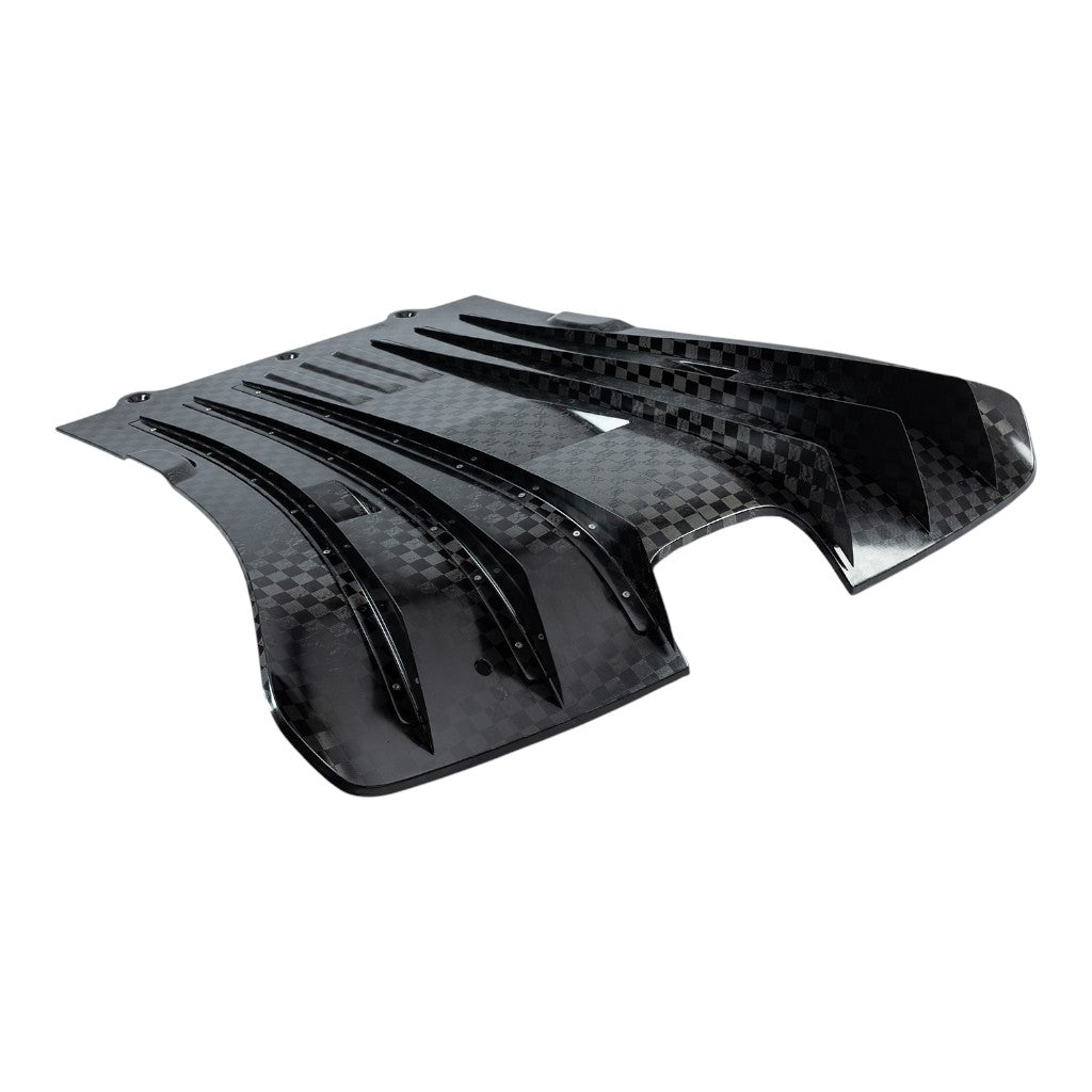 KLINE INNOVATION KL-AER-POR-992GT3S-TXRD Carbon Fiber Rear Diffuser (Inconel 625) for PORSCHE 911 GT3 RS (992) Photo-0 