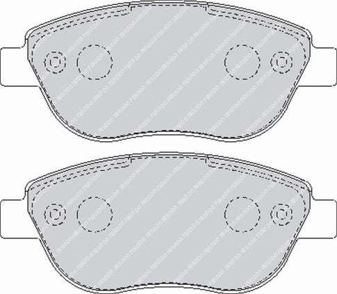 FERODO FCP1467H DS2500 Brake pads front OPEL CORSA D 1.3 / PEUGEOUT 206 RC / 307 Photo-0 