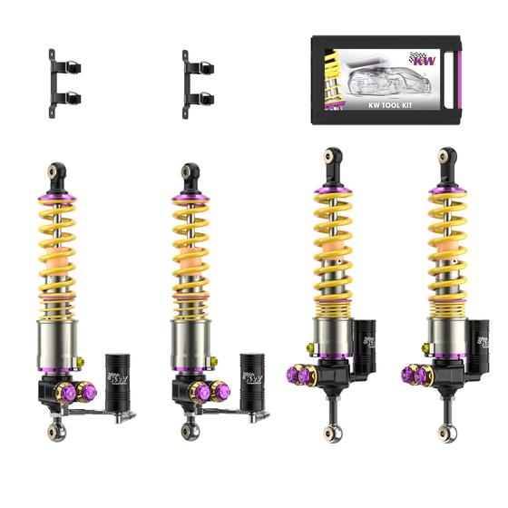 KW 30971427 Coilover Kit INOX V5 w. HLS 4 Hydraulik Liftsystem for PORSCHE Carrera GT (980) 2003-2006 Photo-0 