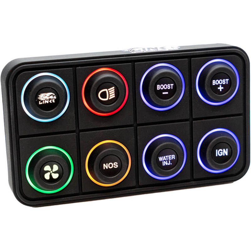 Link ECU 101-0237 8 key (2x4) CAN Keypad with interchangeable 15mm inserts (sold separately) Photo-0 