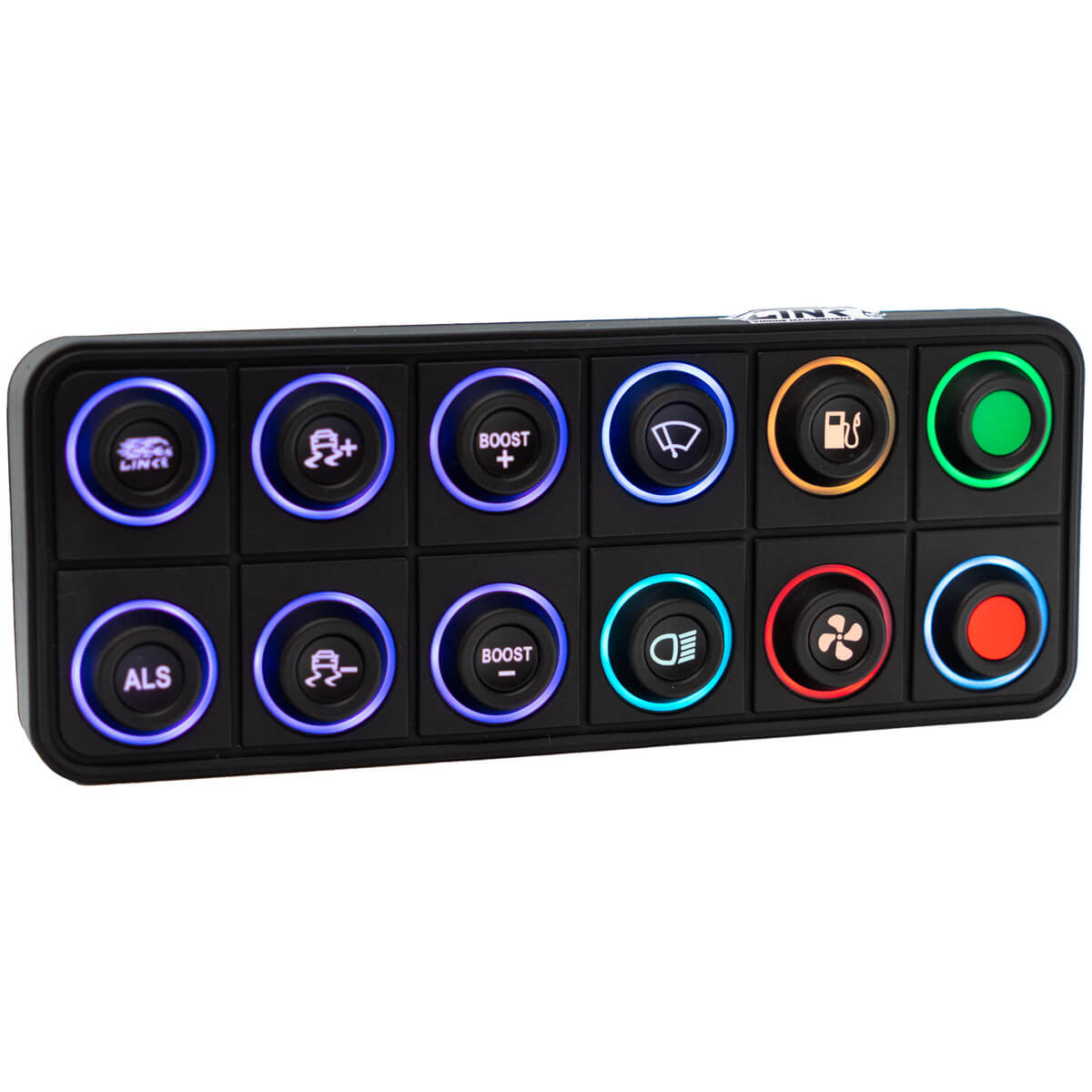 Link ECU 101-0239 12 key (2x6) CAN Keypad with interchangeable 15mm inserts (sold separately) Photo-0 