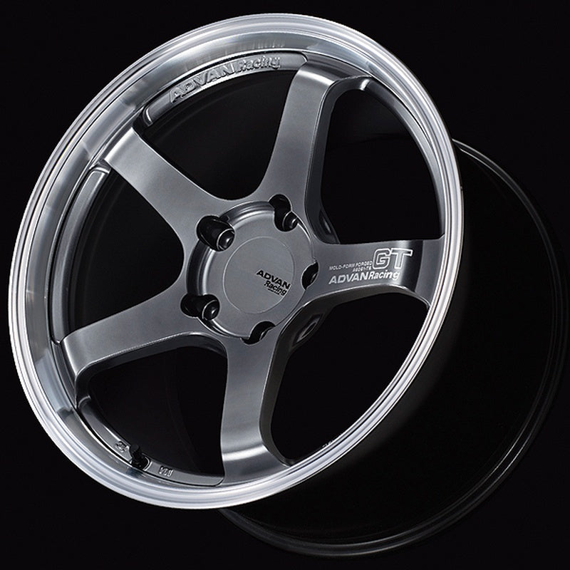 ADVAN V6100 Wheel GT 19x11J PCD 5x130 ET60 Machining and Hyper Platinum Black for PORSCHE Photo-0 