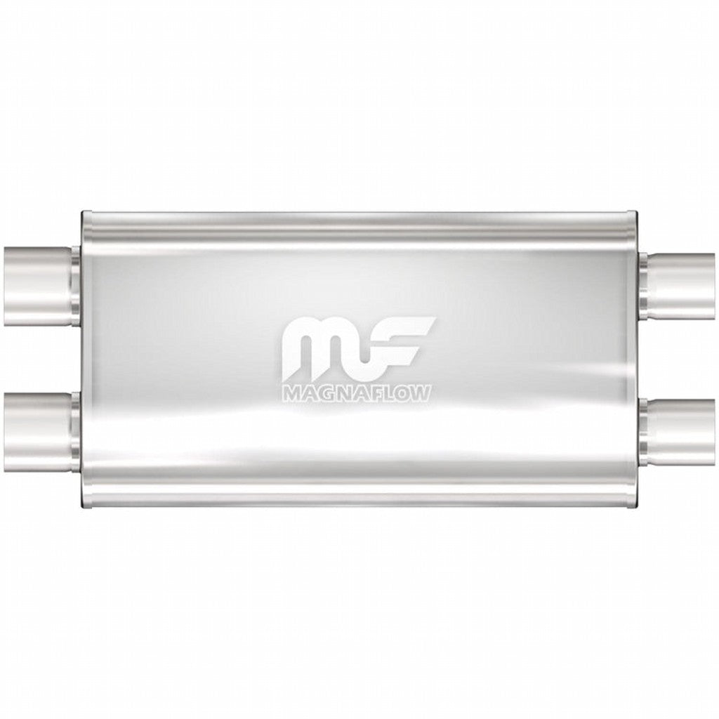 MAGNAFLOW 12568 Straight-Through Performance Muffler (2.5 inch Dual / Dual, Body 5x22x11) Photo-0 