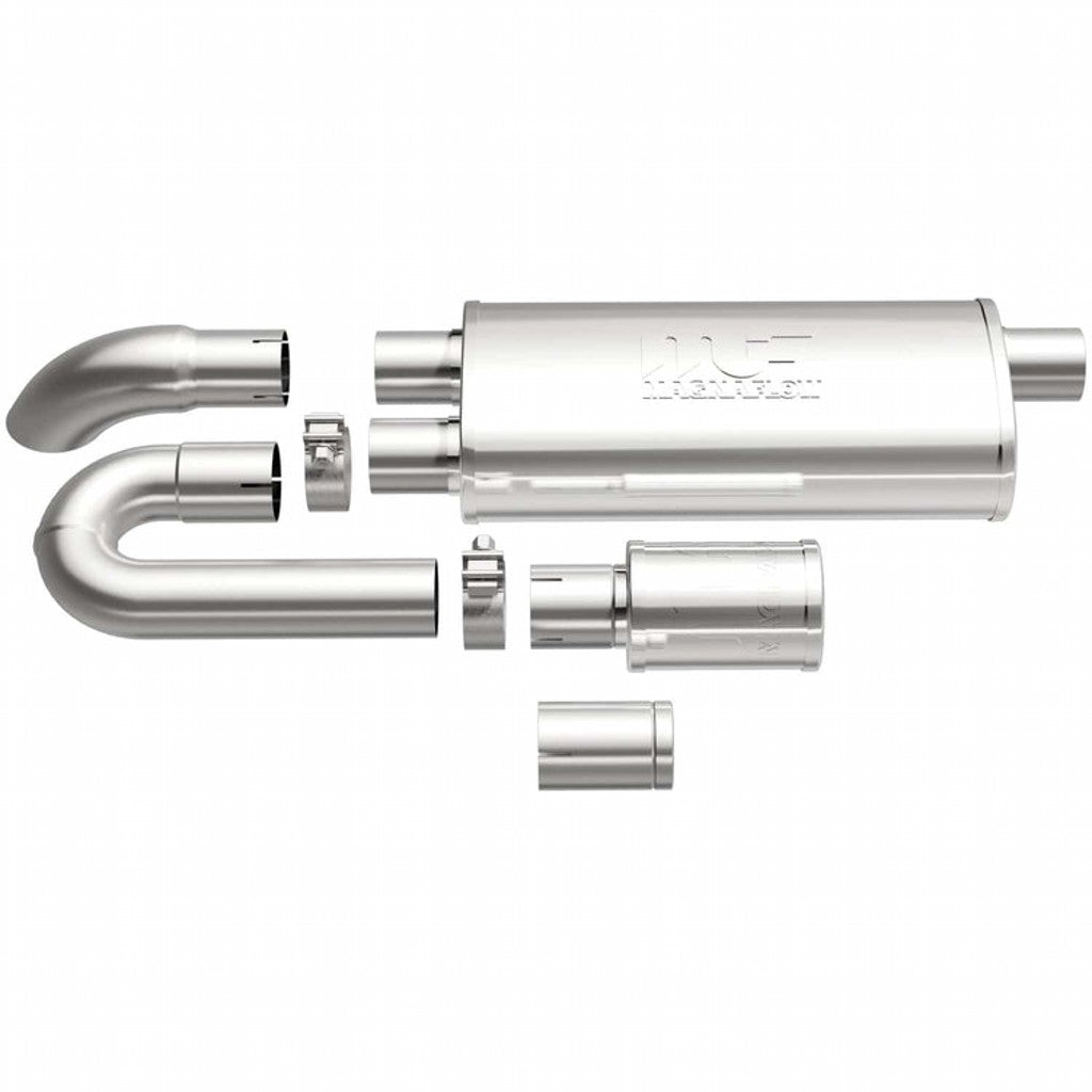 MAGNAFLOW 14006 Exhaust Muffler xMOD (2.5 inch Offset / Dual / 5x18x8 Body) Photo-0 