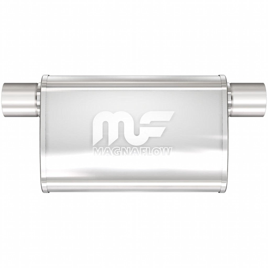MAGNAFLOW 14377 Straight-Through Performance Muffler (2.5 inch Offset Same Side, Body 4x14x9) Photo-0 