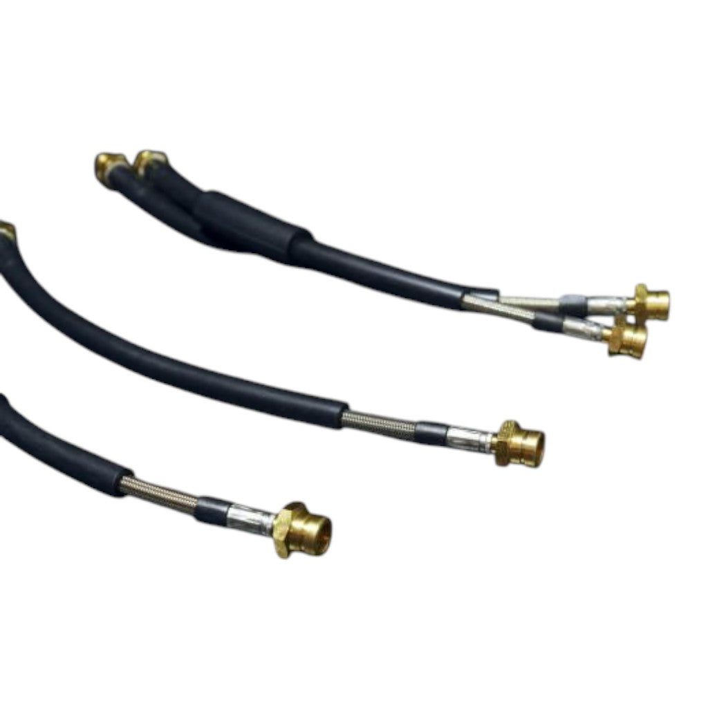MANTHEY RACING Braided Brake Line Kit (Front and Rear) for PORSCHE 718 Cayman S 2017-2025 Photo-0 